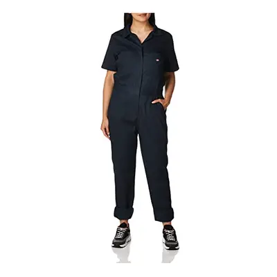 Dickies womens Short Sleeve Flex Work Utility coveralls Dark Navy X