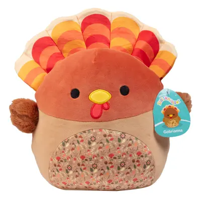 Squishmallows Original 10-Inch Gobrianna the Turkey - Official Jazwares Fall Thanksgiving Plush 