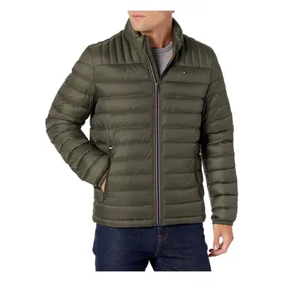 Tommy Hilfiger Men's Real Down Insulated Packable Puffer Jacket Olive