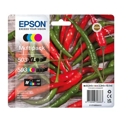 Epson 503/503 Multipack - 4-pack - XL(black) + Standard Capacity - black, yellow, cyan, magenta 