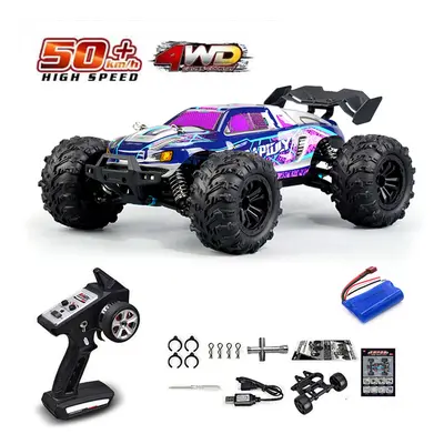 (16101 -Purple-1B) 1:16 75KM/H or 50KM/H 4WD RC Car with LED Remote Control Cars High Speed Drif