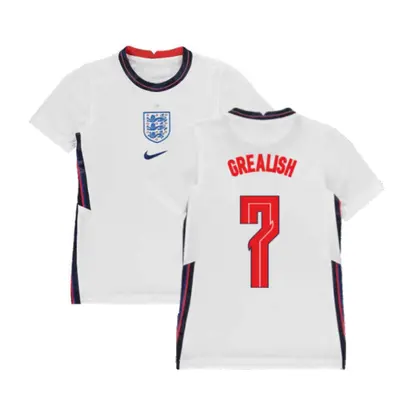 (MB) England Home Nike Football Shirt (Kids) (Grealish 7)