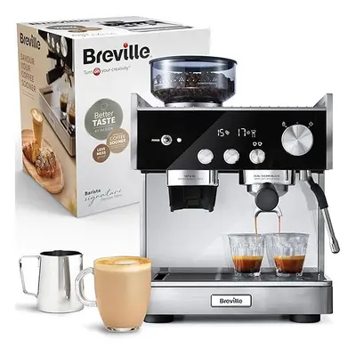 Breville Barista Signature Espresso Machine | Bean to Cup Coffee Maker with Integrated Bean Grin