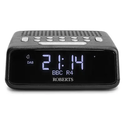 (White) Bedside Alarm Clock with large LCD VA Display, white