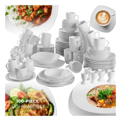 Dinner Set Piece Plates Bowls Coffee Cup Home Dinnerware Tableware