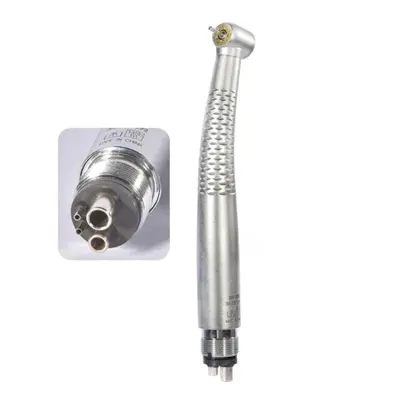 (red, 4hole) Led High Speed Handpiece Dental Air Turbine Polishing Tool With Light 2/4 Hole Push