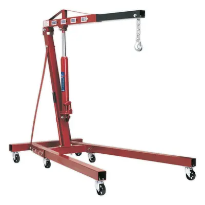 2 Tonne Folding Engine Crane - Hydraulic Bottle Jack - Foldaway Design