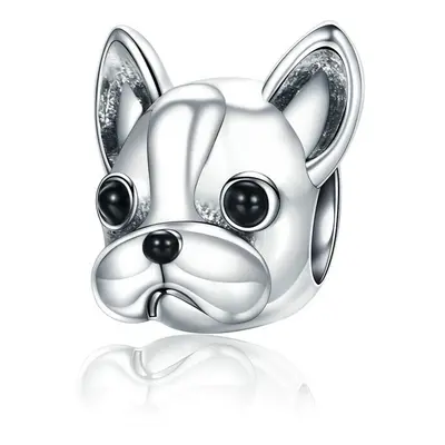 I love My French Bulldog Charm Bead Genuine Sterling Silver Compatible With Pandora Bracelets