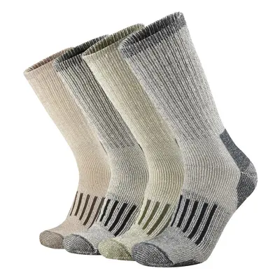 SOX TOWN Men's Merino Wool Cushion Crew Socks Moisture Wicking Control