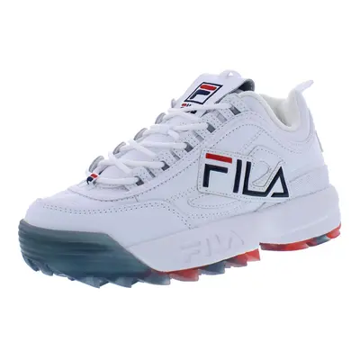 Fila Womens Disruptor Ii Graphic Sneaker Adult White/Navy/Red M U