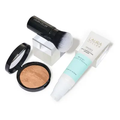 LAURA GELLER NEW YORK Laura's Must-Haves Kit 3pc: Baked Balance-n-Brighten Powder Foundation Gol