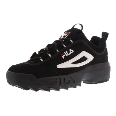 FILA Men's Disruptor II Sneaker Black/White/Vintage RED