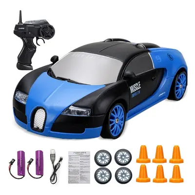 (Bugatti-2B) 2.4G High speed Drift Rc Car 4WD Toy Remote Control AE86 Model GTR Vehicle Car RC R