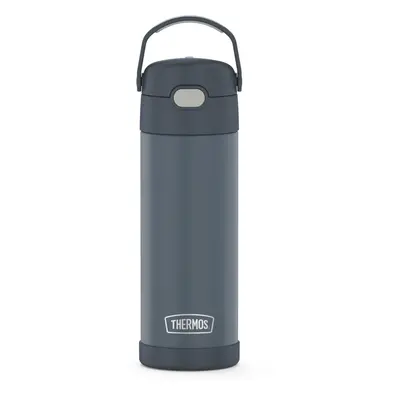 THERMOS FUNTAINER Ounce Stainless Steel Vacuum Insulated Bottle with Wide Spout Lid Stone Slate