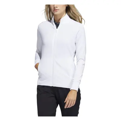 adidas Women's Standard Textured Full Zip Jacket White X-Small