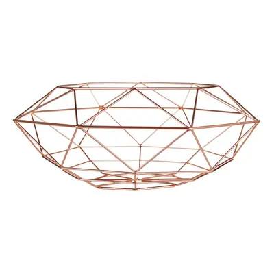 Vertex Fruit Basket, Geometric Style - Copper