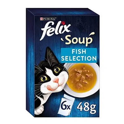 Soup Adult Wet Cat Food Farm Selection Variety x 48g Pouches, Pack of