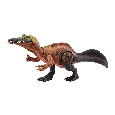 Jurassic World Dinosaur Toy Irritator with Roar Sound & Attack Action, Wild Roar Posable Figure,