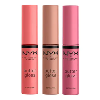 NYX PROFESSIONAL MAKEUP Butter Gloss Non-Sticky Lip Gloss - Pack Of