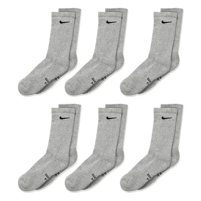 Nike Little Boy's 6-Pairs Young Athletes Grey Crew Socks Sz: Fits