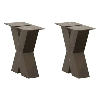 (natural, x (30-31) cm (80 mm)/ pcs) vidaXL Dining Table Legs X-Shaped Desk Legs Kitchen Metal F