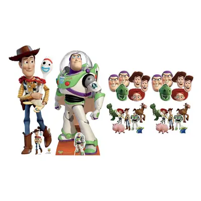 Woody and Buzz Toy Story Party Pack with Cardboard Cutouts, Masks and Tabletops