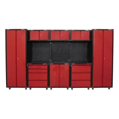 Premium 3.3m Modular Garage Storage System - Heavy Duty - Workshop Cabinets