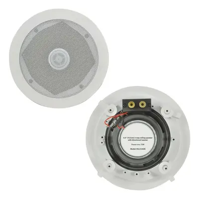 Pair 75W Directional Tweeter Ceiling Speaker 6.5" 8Ohm Way Adjustable HiFi