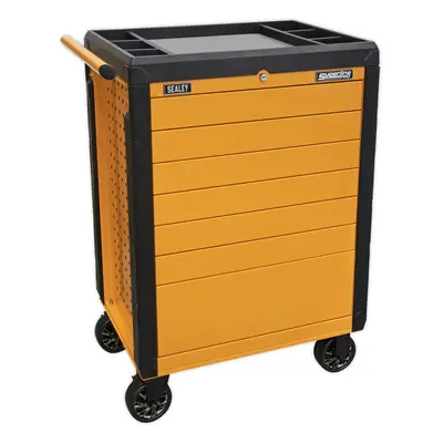 702 x x 993mm Drawer Hi-Vis ORANGE Portable Tool Chest Mobile Storage Box