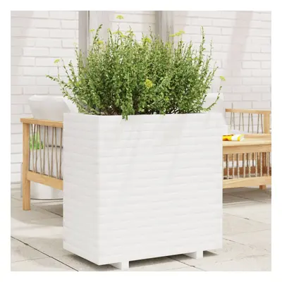 vidaXL Garden Planter White 70x40x72 cm Solid Wood Pine