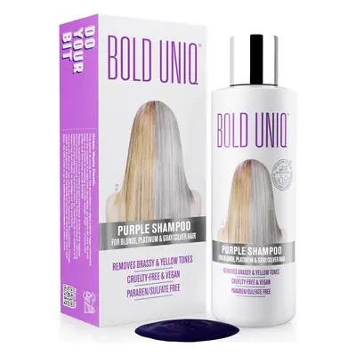 Bold Uniq Purple Shampoo for Blonde Hair - Toning Shampoo for Blonde