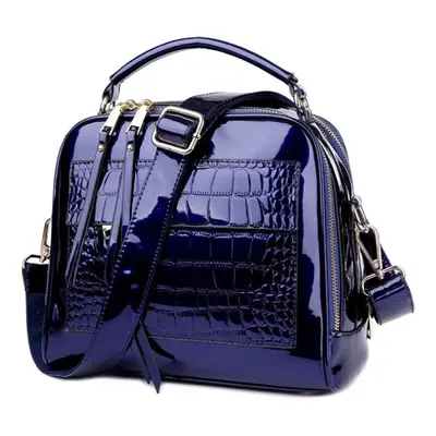 (blue) Women Pu Leather Handbags Shell Bag Female Luxurious Shoulder Bags