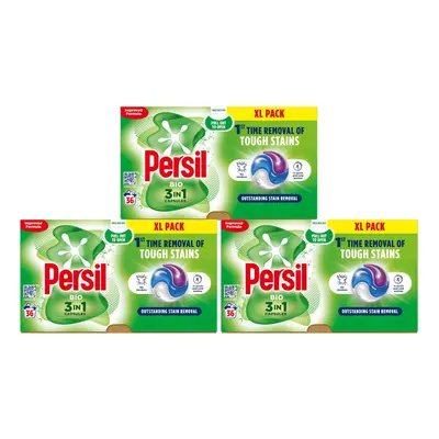 Persil 3in1 Washing Capsules Bio Stain Removal 36W, 3pk