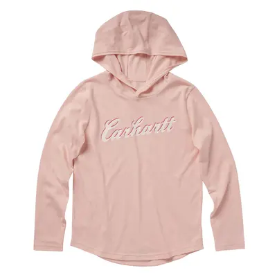 Carhartt Girls' Knit Long Sleeve Hoodneck T-Shirt Rose Quartz