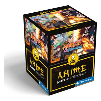 Clementoni Shippuden Shippuden500 Jigsaw Puzzles Horizontal Fun for Adults Manga Anime Made in I