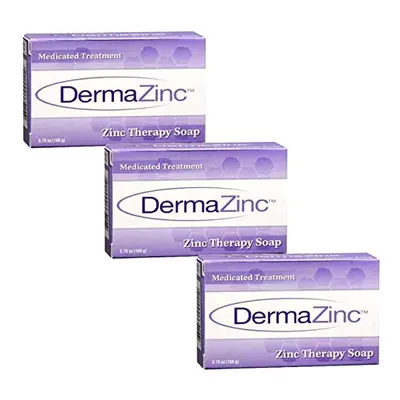 DermaZinc Zinc Therapy Soap 4.25 Ounce (120 gram) Bar - Pack