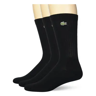 Lacoste Boys' Pack Jersey Tube Socks Black/Black-Black S-M