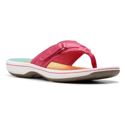 Clarks Women's Breeze SEA Flip-Flop Bright Pink Ombre