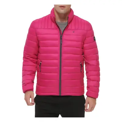 Tommy Hilfiger Mens Ultra Loft Lightweight Packable Puffer Jacket Standard and Big Tall Pink Sma