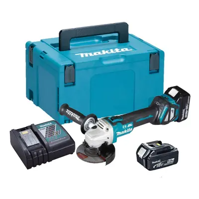 Makita DGA467RTJ 18v Cordless Brushless 115mm Angle Grinder Padde Switch Makpac