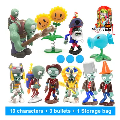 (686-50) PLANTS VS ZOMBIES Toys Full Set New Role Ice Pea Jetpack Zombie Tomb Raiser Zombie Pira