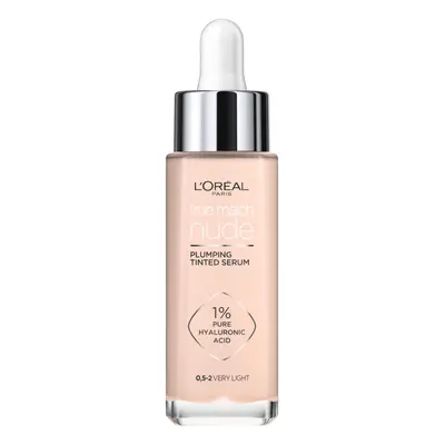 L'Oreal Paris True Match Tinted Serum Foundation, 1% Hyaluronic Acid, Hydrating Formula, Replump