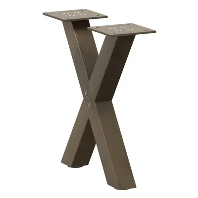 (natural, x (30-31) cm (40 mm)/ pcs) vidaXL Dining Table Legs X-Shaped Desk Legs Kitchen Metal F