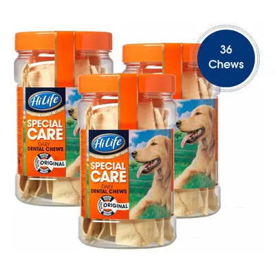 HiLife Special Care Daily Dental Dog Chews Original '3 x Jars - Total Chews'