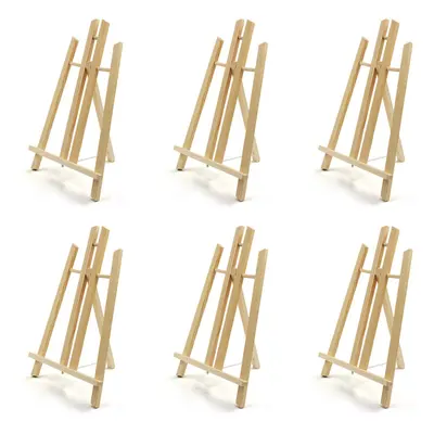 JOY SPOT Pack Tabletop Easel Portable AFrame Tripod Wood Easel for Painting Party Canvas Display