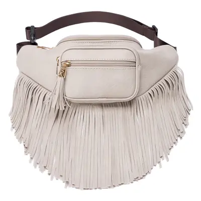 Solene Fringe Waist Pack Crossbody Bag Shoulder Purse with Multi Zippe