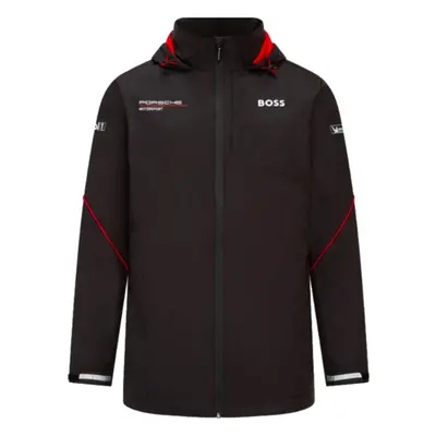 (XL) Porsche Motorsport Team Rain Jacket (Black)