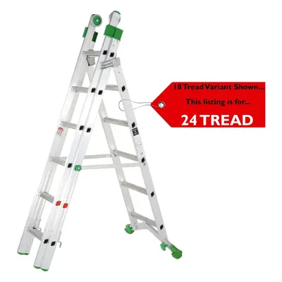 PREMIUM Tread Combination Ladder Section Extension Step Frame & Stairwell