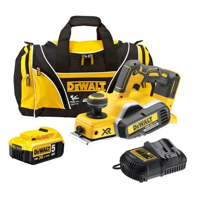 Dewalt DCP580 P1 18v XR Cordless Brushless Planer + x 5.0ah Batt, Charger + Bag