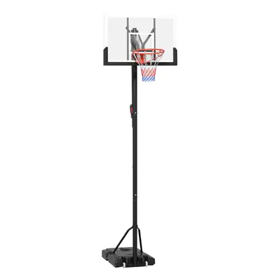 SPORTNOW 2.35-3.05m Basketball Hoop and Stand with Weighted Base and Wheels